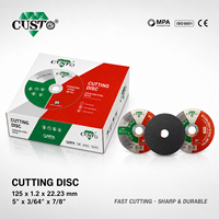Disque de coupe ultra fin T41 de 125 mm (5 pouces) pour acier inoxydable, acier au carbone, métal
