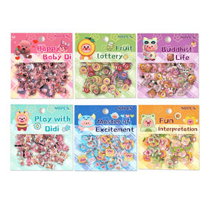 80 autocollants par paquet Lucky Ludi série mignon dessin animé enfants étanche manuel autocollants décoratifs - Product Image 5