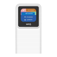 Routeur mobile 4G LTE portable avec emplacement pour carte SIM, batterie 10000 mAh, écran LCD couleur, WiFi 6, point d'accès de poche