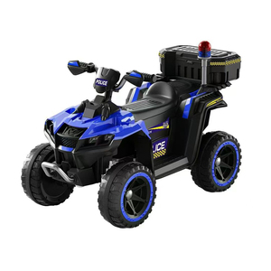 Voiture électrique pour enfants, quad de <span class=keywords><strong>police</strong></span>, vente chaude, jouet pour bébé, voiture à batterie <span class=keywords><strong>12V</strong></span>, voiture à pédales électrique à quatre roues, <span class=keywords><strong>moto</strong></span> de plage - Product Image 1