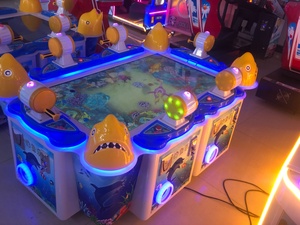 Máquina <span class=keywords><strong>de</strong></span> Pesca Arcade Operada con Monedas para <span class=keywords><strong>6</strong></span> <span class=keywords><strong>Jugadores</strong></span>, Juego <span class=keywords><strong>de</strong></span> Mesa <span class=keywords><strong>de</strong></span> Caza Oceánica, <span class=keywords><strong>de</strong></span> Plástico Resistente, Enchufe Europeo, Inglés, 1 Año <span class=keywords><strong>de</strong></span> Garantía - Product Image 2