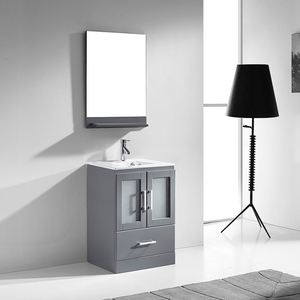 Contemporary GODI Modern Elegant <b>Wall</b> Mount Bathroom Cabinet Vanity with Sink for Bathroom Designed by Switzerland Designer - Product Image 3