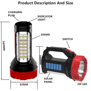 Sản Phẩm Năng Lượng Mặt Trời Công Suất Cao Đường Dài Di Động Có Thể Sạc Lại Led Săn Tìm Ánh Sáng - Product Image 6