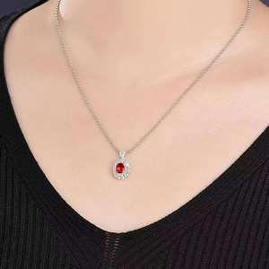 18K Gold 1.02ct Unheated Pigeon’s Blood Ruby <b>Ring</b> With Strong Fluorescence, Set With 49 Sparkling White <b>Diamonds</b> Women Gem <b>Ring</b> - Product Image 5