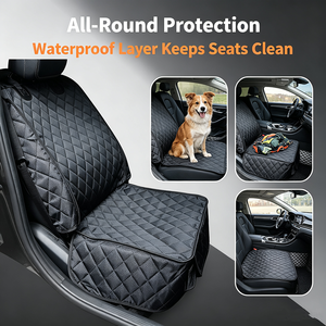 Lot de 2 housses de siège auto pour chien, housses de siège auto imperméables, housses de siège auto pour animaux de compagnie, protection de siège auto pour siège avant, durable - Product Image 5