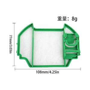 Filtro de protección de motor Premium Filtro de algodón para aspiradora Compatible con aspiradora Vorwerks <span class=keywords><strong>Kobold</strong></span> VK7 FP7 - Product Image 6