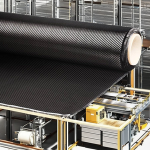 3K 240gsm Waterproof Woven Twill Carbon Fiber Wrap Cloth with Anti-static & Heat-Insulation for Industry Bags Shoes & <b>Blankets</b> - Product Image 2