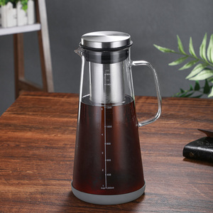 HIGHWIN 1400ml cafetière à infusion froide pichet à infusion froide glacée <span class=keywords><strong>pour</strong></span> infuser du café et du thé glacés - Product Image 1