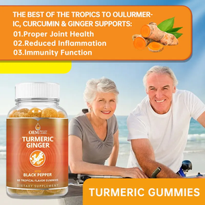 Compléments alimentaires à base de plantes OEM : Gummies végétaux infusés <span class=keywords><strong>au</strong></span> curcuma et <span class=keywords><strong>au</strong></span> <span class=keywords><strong>gingembre</strong></span>, saveur cannelle, <span class=keywords><strong>bonbons</strong></span> vitaminés - Product Image 6