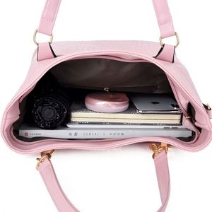 Nuevo Set de Bolsos Casuales de Moda para Mujer 2025 al por Mayor - 6 Piezas, Mini Bolso de Mano con Cremallera, Forro de Cuero Genuino Impermeable - Product Image 5