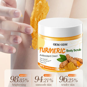 Private Label Natural Deep Cleansing <b>Body</b> Face Wrinkles Vegan Organic Vitamin C Turmeric Exfoliating Whitening <b>Body</b> <b>Scrub</b> - Product Image 4
