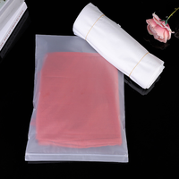 Sac à fermeture éclair personnalisé 120 microns PE Sacs transparents Sacs d'emballage en plastique zip-lock Conception givrée pour vêtements Zip Seal