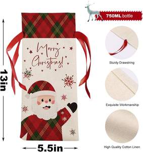 Decoración para Fiestas Navideñas, Artículos para el Hogar, Artículos para Fiestas Navideñas, Juego de Vino - Product Image 2