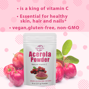 OEM ODM özel etiket Acerola toz-antioksidan ve bağışıklık destek takviye-doğal <span class=keywords><strong>C</strong></span> vitamini, destek cilt, çivi ve saç sağlığı - Product Image 3