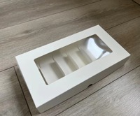 Boîte d'emballage pour gâteaux IMEE Luxury 2 4 6 7 Eclair Cakesicle Sweets Food Bakery Cake avec fenêtre transparente