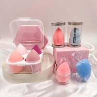Échantillons disponibles 1/3 pièces Éponge de maquillage, applicateur de fond de teint, éponge à poudre, outil de beauté en forme d'œuf pour femmes