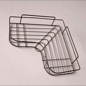 Support d'angle de douche adhésif en métal sans perçage pour salle de bain - Étagère de rangement multifonctionnelle gain de place au design moderne - Product Image 6