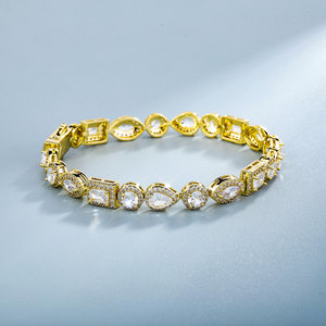 Cross-border European American Design Trendy Iron Gold Plated Light Luxury High-end Jewelry <b>Bracelet</b> Necklace Accessories - Product Image 1