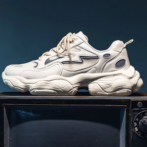 Chaussures de sport confortables à lacets pour hommes, de haute qualité, décontractées, noires, pour la course en plein air, automne/hiver - Product Image 2