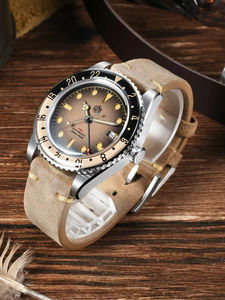 Reloj San Martin SN0134 2025 para Hombre, Retro, NH34 <span class=keywords><strong>GMT</strong></span>, Esfera Sandwich, 40 mm, Bisel Bidireccional de Zafiro, Reloj Deportivo de Lujo, 20 Bar - Product Image 2