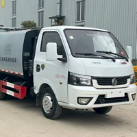 Camion à ordures compacteur Dongfeng 5CBM Diesel 4x2 à transmission manuelle avec moteur et boîte de vitesses, norme d'émission Euro 3