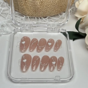 <span class=keywords><strong>Uñas</strong></span> Acrílicas Rosas de Lujo Hechas a Mano con Diseño Cuadrado de Diamantes Brillantes, <span class=keywords><strong>Uñas</strong></span> Artificiales a Presión con Pegamento, Disponibles <span class=keywords><strong>en</strong></span> Stock - Product Image 4