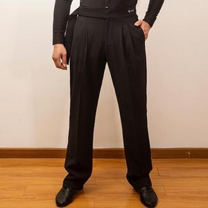 Latin Modern Ballroom <strong>Dance</strong> Professional Harlan Style Trousers <strong>Pants</strong> for <strong>Men</strong> - Product Image 5