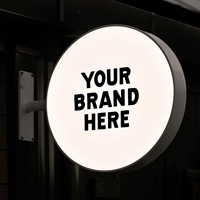 Cadre en aluminium avec logo personnalisé Formes double face Led Publicité Boîte à lumière Enseigne pour magasin Boutique Bar Café thé Salon Décor Panneau d'affichage