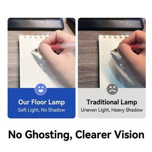Lampe sur pied LED professionnelle 80W pour éclairage de travail, hauteur 197cm, CRI 97+, spectre complet, pour designers et architectes - Product Image 5