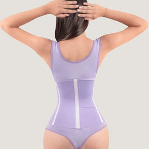 Body sin Mangas con Escote Abierto y <span class=keywords><strong>Faja</strong></span> para Cinturones, para Mujer, Antibacteriano, Control Medio, Spandex/Nailon, Removible - Product Image 2