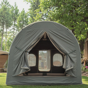 Tente gonflable imperméable entièrement automatique quatre saisons 3-4 <span class=keywords><strong>personnes</strong></span> épaissie Oxford <span class=keywords><strong>Camping</strong></span> nuit équipement crête cabane - Product Image 6