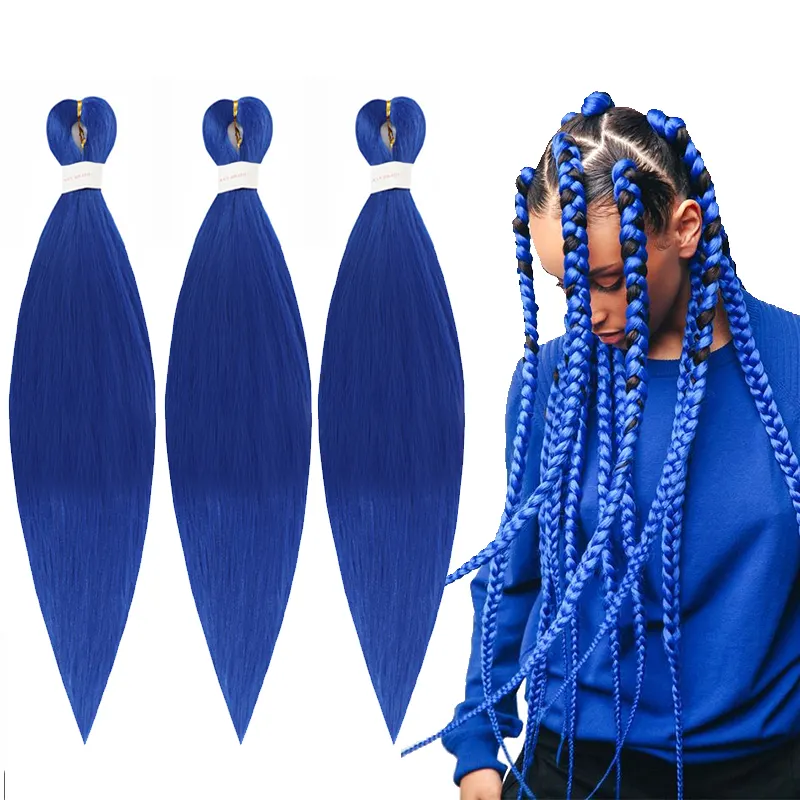 Expression Pre Stretched Braided Bulk Hair Braids Hair Extension for Black People Ombre Braiding