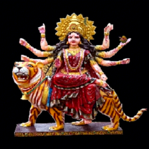 Estatuas de Madera de Durga Mata para Decoración de Jagran por Shobha Jain Impex Delhi India - Product Image 1