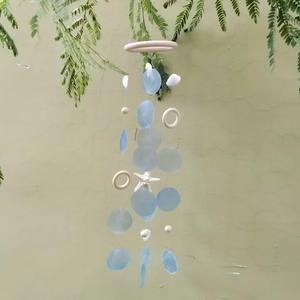 Carillon éolien artistique en coquillages, petit et élégant, pour décoration <span class=keywords><strong>de</strong></span> maison, <span class=keywords><strong>rebord</strong></span> <span class=keywords><strong>de</strong></span> fenêtre, entrée, bord <span class=keywords><strong>de</strong></span> mer, gîte, vente en gros - Product Image 3