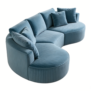 Sofá Modular de Alta Densidad para Sala de Estar, Sofá Seccional para Apartamentos Pequeños, Sofá de Esponja, Venta al Por Mayor - Product Image 4