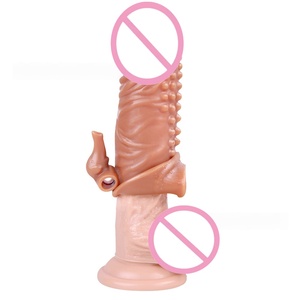 Condón Reutilizable Texturizado con Cuentas, Extensor <span class=keywords><strong>de</strong></span> Pene, Funda para Pene, Anillo para Pene, Dildo, Juguetes Sexuales para Hombres - Product Image 5