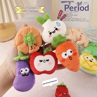 Jouets Songshan : Poupées en peluche créatives et mignonnes sur le thème de la nourriture, petits pendentifs, style ludique, design fruits et légumes, porte-clés, petits cadeaux de fête