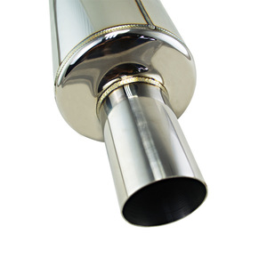 LZONE PERFORMANCE Silencieux d'échappement de course en acier inoxydable, tuyau droit avec embout bleu, pour mise à niveau de voiture et moto - Product Image 5