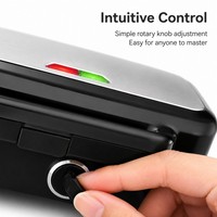 Machine à gaufres belges double électrique professionnelle mini, presse à panini 3-en-1 antiadhésive détachable personnalisée