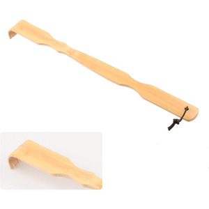 Rascadores de madera de bambú natural 100% hechos a mano con masajeador corporal para hombres y mujeres con mango largo - Product Image 1