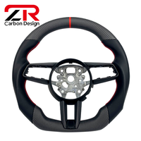 Volant de direction personnalisé en fibre de carbone mate pour Porsche Cayenne Panamera 718GTS 997 985 981 Boxster Cayman 987 992