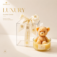 Vela Aromática de Oso de Peluche Personalizada, Linda Vela de Cera de Soja con Forma de Animal, Regalo Decorativo para Decoración del Hogar, Boutique, Venta al por Menor, OEM, Marca Privada