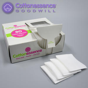 La migliore vendita di forma quadrata senza olio struccante monouso in cotone per il viso tampone per il trucco - Product Image 5