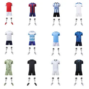 Fabrika toptan 2024 yeni sezon kulübü futbol kıyafetleri kitleri 100% Polyester üst tayland kaliteli futbol forması