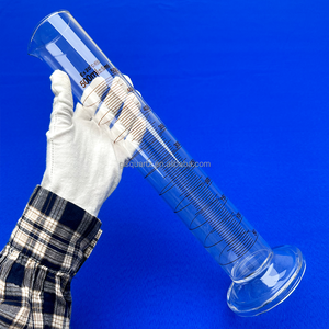 Personnalisé 100ml 500ml 1000ml Cylindres volumétriques de laboratoire en borosilicate rond gradué Cylindre doseur en verre borosilicaté - Product Image 6