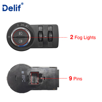 Tombol Saklar Lampu Kabut Mobil Terlaris 13301749 untuk Chevrolet Cruze J300 1.4 1.6 1.7 Opel Astra