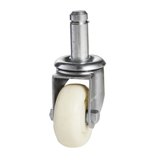 Roulettes industrielles à usage moyen 2.5/3/4/5/6-Inch Grip Ring Stem Brake 150mm Nylon Metal Wheel <span class=keywords><strong>Rigide</strong></span> Swivel Style OEM Pris en charge - Product Image 5