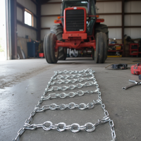 Cadenas para Neumáticos de Tractor de Doble Anillo - Acero Endurecido Marca Bright Future 1 Año de Garantía