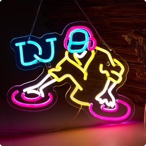 <b>Dj</b> Letreros Neon LED dimmable USB powered ambient <b>light</b> store window decoration <b>light</b> street indicator <b>light</b> landscape <b>light</b> 5V - Product Image 5