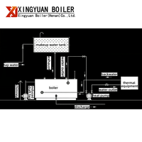 Chaudière à eau chaude à biomasse à pression atmosphérique Xingyuan 400 kW pour le chauffage et le bain